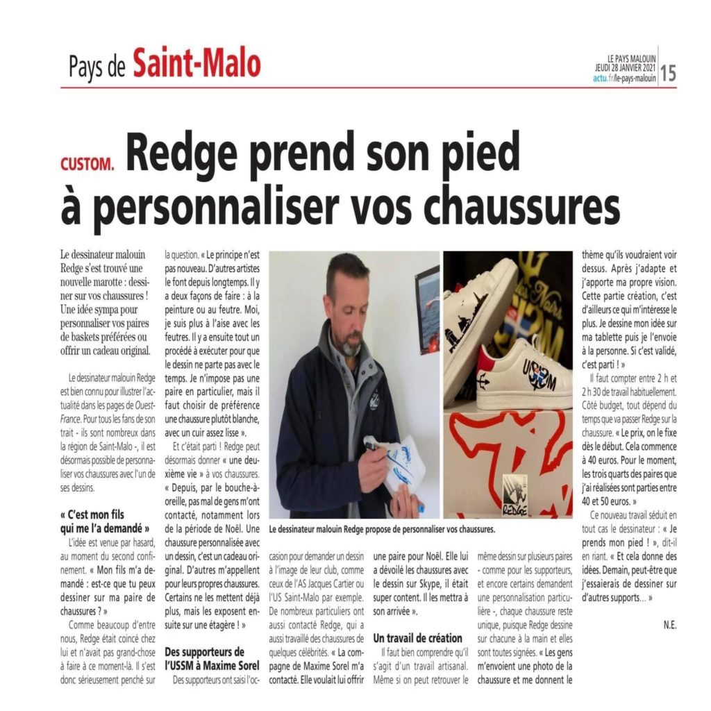 article Pays malouin custom chaussures redge35